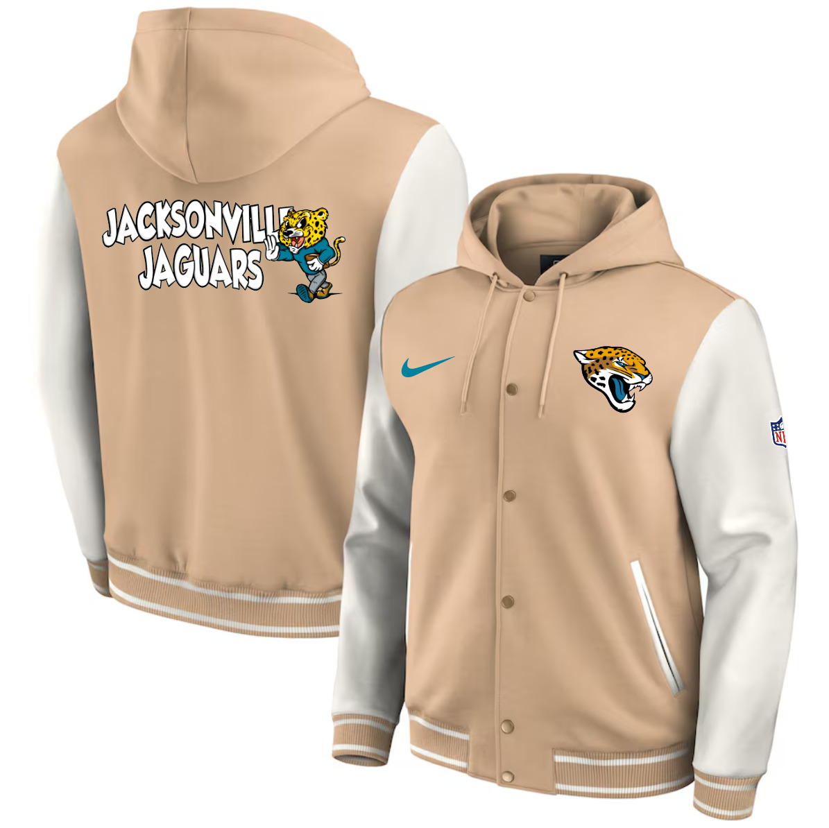 Men 2025 NFL Jacksonville Jaguars jacket syle 1->nfl jacket->Sports Accessory
